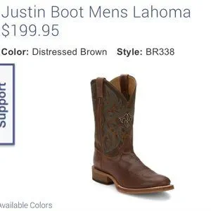 Justin Boots | Shoes | Justin Boot Mens Leather Lahoma  display picture 1